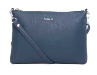 Dámska kožená taška cez rameno SG-A26B tmavo modrá