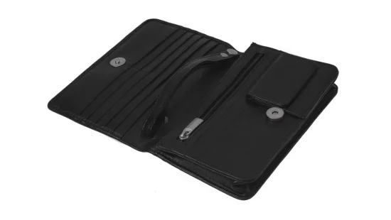 Pánska kožená etue (dokladovka) SG-27003 čierna