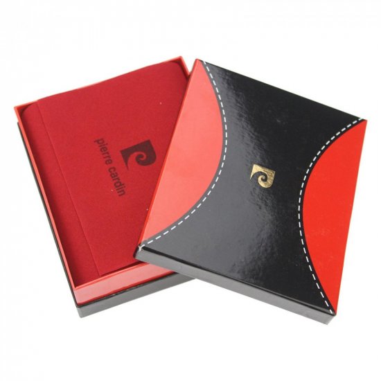 Pánska kožená peňaženka Pierre Cardin TILAK37 2325 RFID čierna + červená