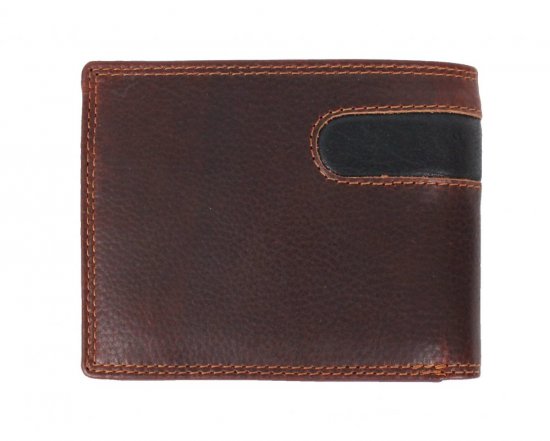 Pánská kožená peněženka D-2666 RFID hnědá 1