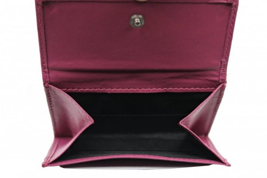 Dámska malá kožená peňaženka SG-21756 fialová