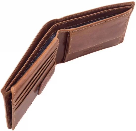 Pánská kožená peněženka 21037 koňak 5