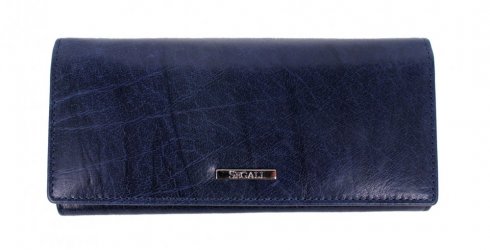 Dámská kožená peněženka SG-27120 modrá 