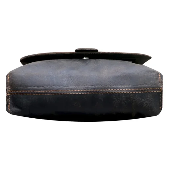 Pánská kožená taška přes rameno Lex tm. hnědá