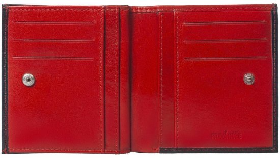 Dámska kožená peňaženka SG-260337 čierna + červená