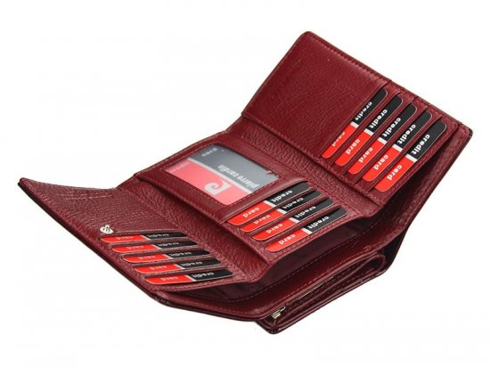 Dámska kožená peňaženka Pierre Cardin 02 LEAF 2108 červená