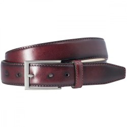 Pánský kožený opasek Lindenmann 21520623 bordo