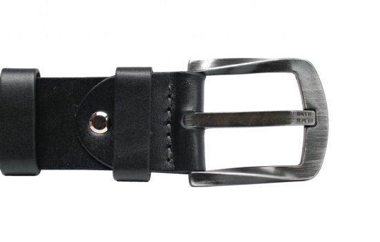 Pánský kožený opasek Black Hand 2130-98 černý 2
