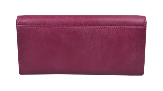 Dámska kožená peňaženka SG-27066 fucsia - zadný pohľad Dámska kožená peňaženka SG-27066 fucsia - zadný pohľad