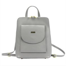 Kožený batoh MiaMore Timea šedý