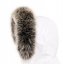 Kožušinový lem na kapucňu - golier líška snowtop čierno - béžová L 18/6 (40 cm) 1