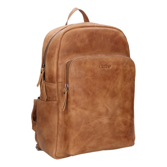 Kožený batoh UNISEX LG-25026 camel 2 Kožený batoh UNISEX LG-25026 camel 2