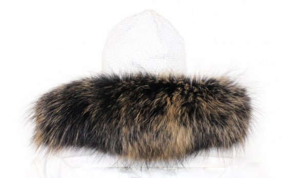 Kožušinový lem na kapucni - golier medvedíkovec  snowtop M 35/35 (55 cm) 1