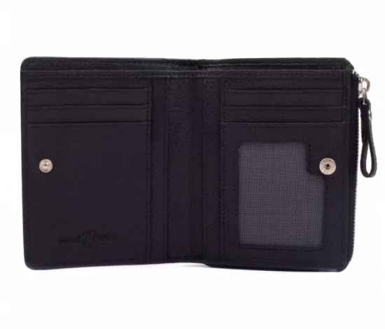 Dámska kožená peňaženka SG-27412 čierna - vnútorná výbava