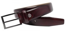 Pánský kožený opasek Lindenmann 21520587 bordo
