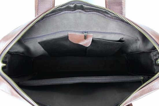 Pánská kožená taška přes rameno Hugo hnědá