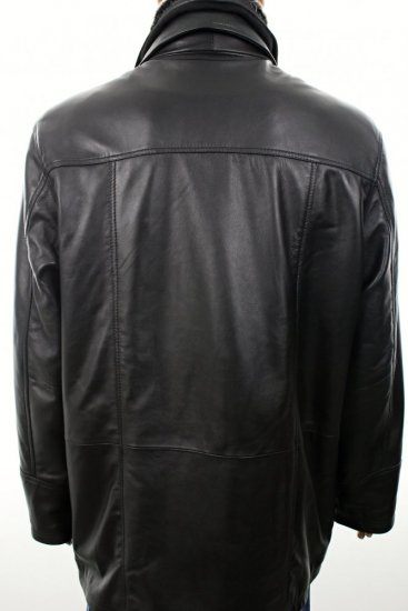 Pánská kožená bunda 1003 černá 10