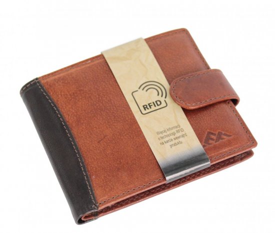 Pánská kožená peněženka El Forrest 2548-21 RFID hnědá 2