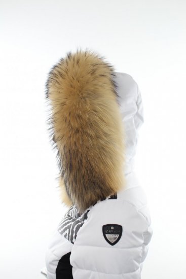 Exkluzivný kožušinový lem na kapucňu - golier medvedíkovec   MX 05 (77 cm)