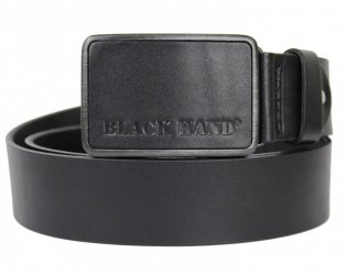 Pánsky kožený opasok Black Hand 018-98 čierny