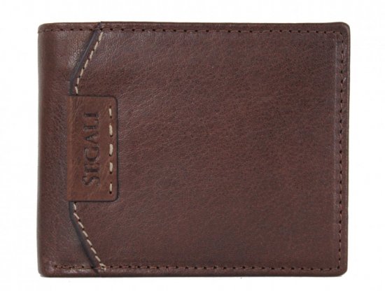 Pánska kožená peňaženka 250758 hnedá (malá)