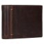 Pánská kožená peněženka 212519 coffee - přední strana z boku
