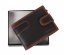 Pánská kožená peněženka D-B201 RFID hnědá 5