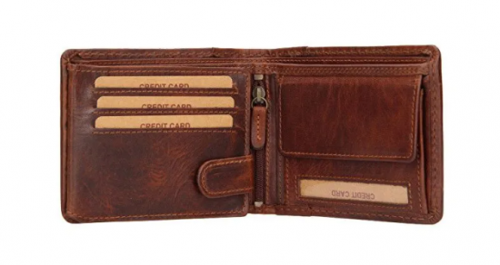 Pánská kožená peněženka 2511461/M hnědá 1
