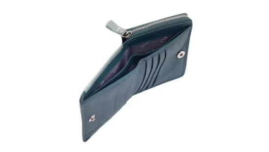 Dámska kožená peňaženka SG-27544B Sage/Peacock Blue 02