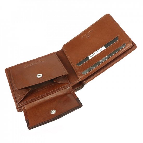 Pánská kožená peněženka El Forrest 2571-21 RFID hnědá 5