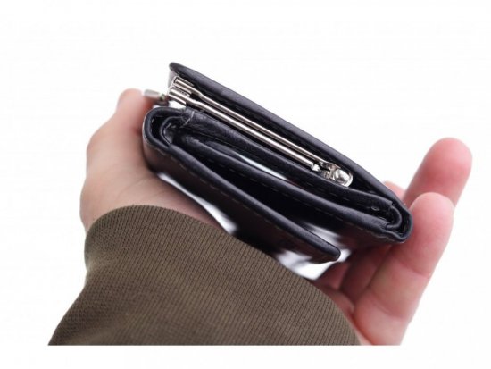 Dámska kožená peňaženka HT-233/T čierna 4