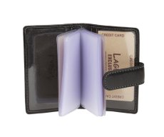 Kožený obal na karty a vizitky 21481/T čierny 1
