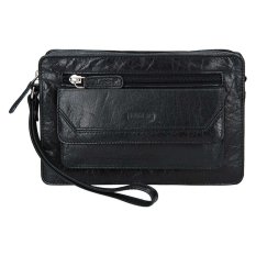 Pánská kožená etue (dokladovka) LM-2022 černá