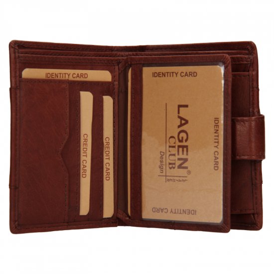 Pánska kožená peňaženka V-299 hnedá