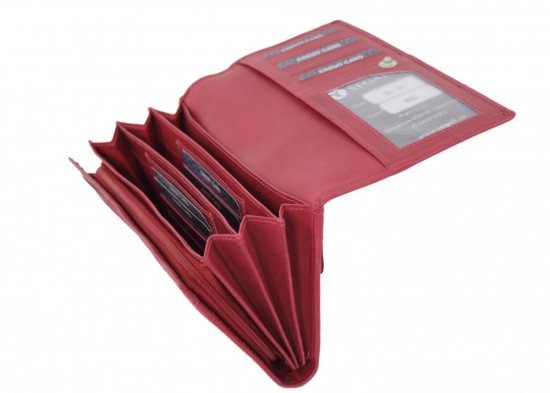 Dámská kožená peněženka SG-207 červená 2