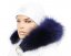 Kožušinový lem na kapucňu - golier medvedíkovec slivkovo modrý M 29/3 (60 cm)