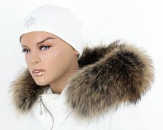 Fur trim on the hood - raccoon collar snowtop M 35/23 (70 cm)