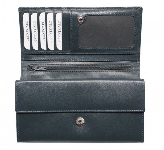 Dámská kožená peněženka SG 261336 A modrá 2