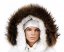 Kožešinový lem na kapuci - límec mývalovec snowtop M 35/64 (65 cm) 1