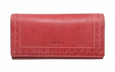 Dámska kožená peňaženka SG-27052 červená