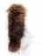Kožešinový lem na kapuci - límec mývalovec snowtop melír hnědo - béžový M 33/7 (60 cm) 1