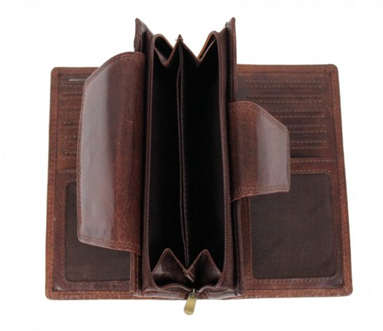 Dámská kožená peněženka B-2724 hnědá 2