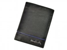 Pánská kožená peněženka Pierre Cardin SAHARA TILAK15 2326 černá + modrá