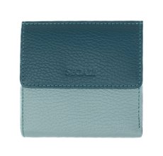 Dámská kožená peněženka 261337 Sage/Peacock Blue