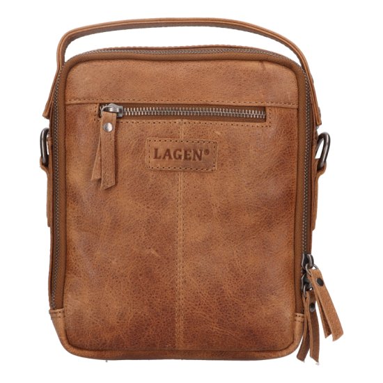 Pánská kožená taška přes rameno LG-25153 camel