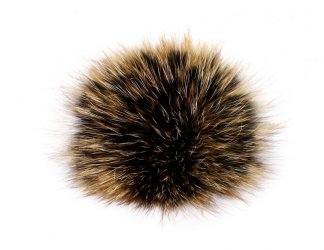 Kožušinový brmbolec líška snowtop black ginger L17