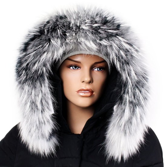 Kožešinový lem na kapuci - límec mývalovec M 36/80 (70 cm) 1 Kožešinový lem na kapuci - límec mývalovec M 36/80 (70 cm) 1