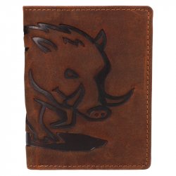 Pánska kožená peňaženka 219177 diviak - hnedá 