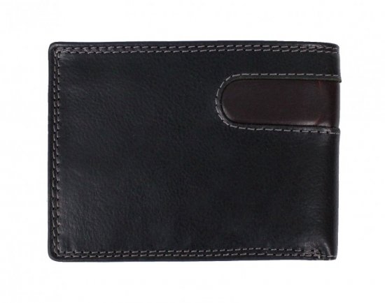 Pánska kožená peňaženka D-2614 RFID čierna 1