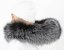 Kožušinový lem na kapucňu - golier líška bluefrost LB 37 (79 cm)